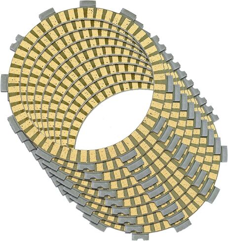 Caltric Clutch Friction Plate Compatible with Kawasaki Zx6R Zx-6R Ninja Zx600 1995-2005 9 Plates in Saudi Arabia