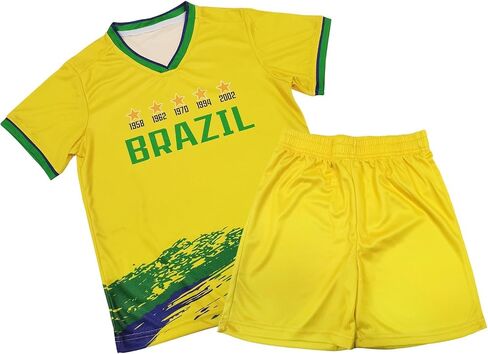 Soccer Jersey Kit Kids National Team Boys Soccer Jersey/Shorts Football Shirt Set Sport Uniform for Soccer Fans Gift in Saudi Arabia