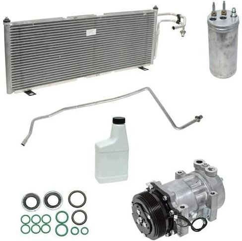 مجموعة ضاغط A/C مع المكثف - متوافق مع 2001 Jeep Cherokee (مع تجهيزات Mount Pad) in Saudi Arabia