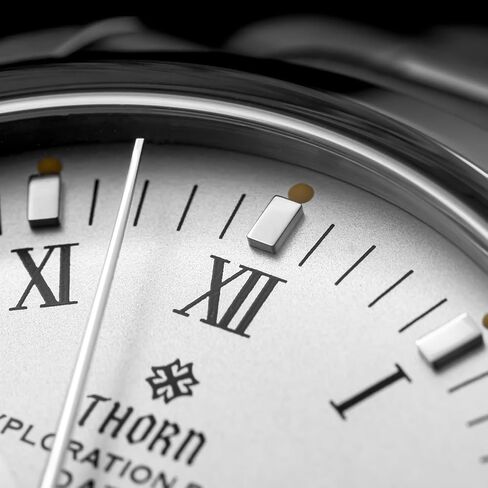 Thorn T004 34mm PT5000 Luxury Men's Mechanical Watch - Domed Sapphire Crystal C3 Luminous 100M Water Resistant in Saudi Arabia