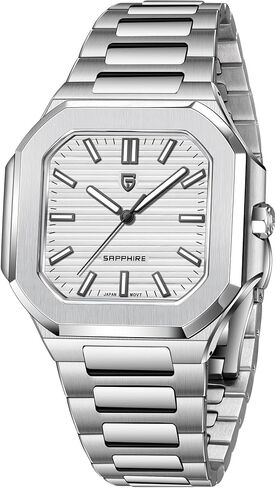 Pagani Design Men's Watch | حركة الكوارتز اليابانية VH31 | ساعة معصم الفولاذ المقاوم للصدأ للأعمال والخارجية | 50M مقاوم للماء | بطارية 5 سنوات in Kuwait