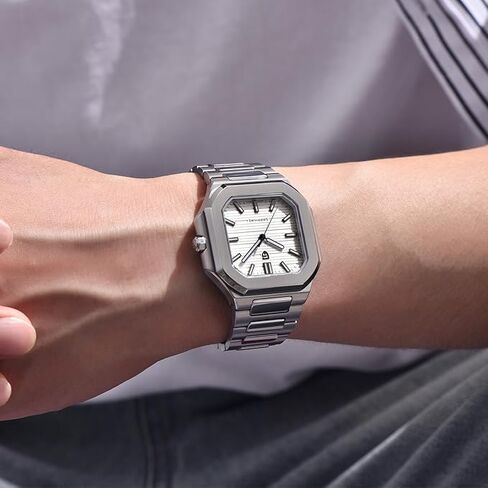 Pagani Design Men's Watch | حركة الكوارتز اليابانية VH31 | ساعة معصم الفولاذ المقاوم للصدأ للأعمال والخارجية | 50M مقاوم للماء | بطارية 5 سنوات in Kuwait