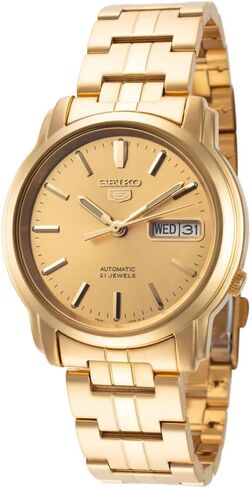 Seiko Men's Snkk76 Gold Gold Plated Feathel Thanshel in Saudi Arabia
