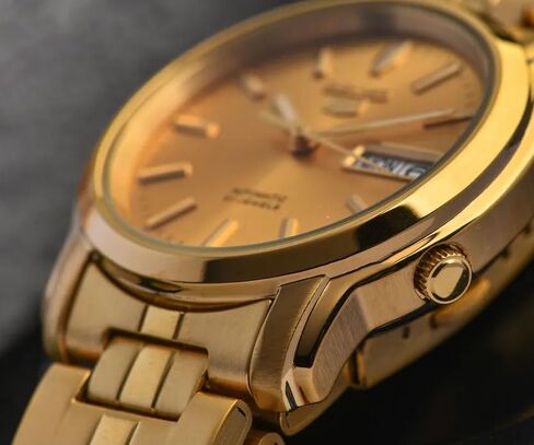 Seiko Men's Snkk76 Gold Gold Plated Feathel Thanshel in Saudi Arabia