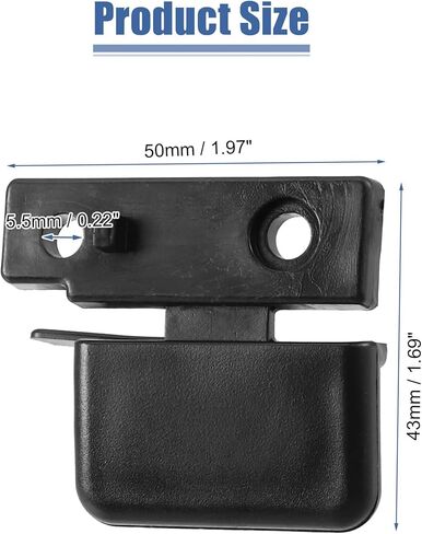 زوج 83418-SDA-A01 Lower Console Catch Latch Armrest Lock Cover Swost Snaph for Honda Accord 2003-2007 Plastic (Black) in Kuwait