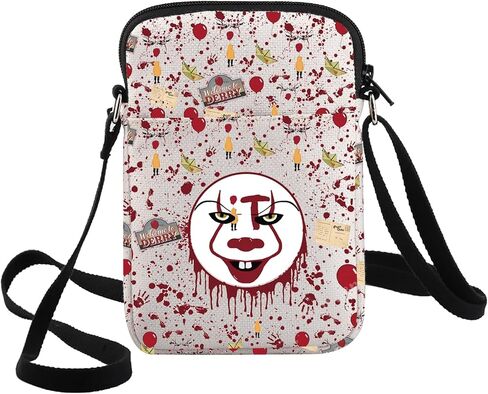 G2TUP Horror Clown قابلة للتعديل حزام حقيبة الرعب مراوح هدية الوجه الرهيب موضوع Crossbody Bag Clown in Saudi Arabia