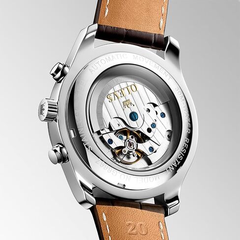 OLEVS Automatic Watches for Men Multi Calendar Moonphase with 3ATM Waterproof Business Classic Luxury Wrist Watch in Kuwait