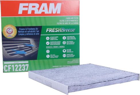 FRAM Fresh Breeze Cabin Air Filter Replacement for Car Passenger Compartment w/Arm and Hammer Baking Soda, Easy Install, CF12237 for Select Nissan Vehicles in Kuwait