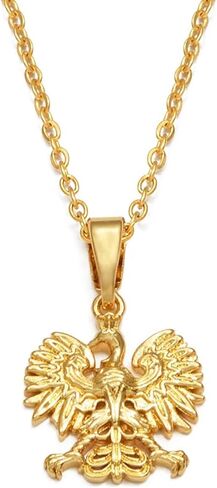Poland Symbol Eagle Pendant Necklaces for Women Men - Poland Eagle Jewelry - Polish Gifts for Unisex - Fashion Accessories Polska Poles in Kuwait