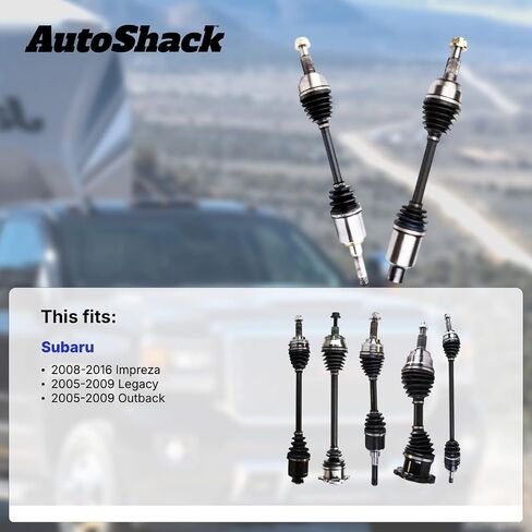 مجموعة عمود محور محور Autoshack الأمامي من 28-2016 سوبارو إمبريزا AWD 2005-2009 Subaru Outback AWD 2005-2009 سوبارو ليجاسي سائق AWD وجانب الركاب DSK362PR in Saudi Arabia