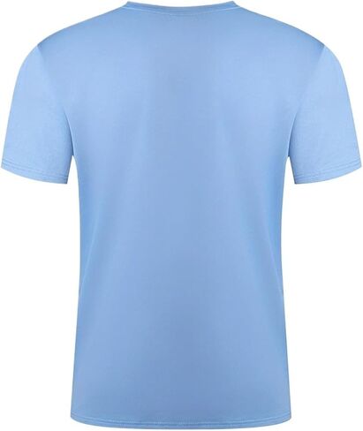 Men's Summer Cotton Casual Loose Fit Moon Landing Print T-Shirt Crew Neck Short Sleeve in Saudi Arabia