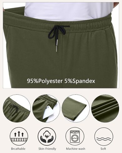 Neer 4 Pack Men's Sweatpants Athletic Drawstring Open Bottom Pants Workout Running Lounge Pants with Pocket for Men (Black, Dark Mixed Gray, Light Mixed Gray, Navy Blue,S) in Saudi Arabia