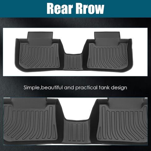 MATS TPE Rubber Floor All-Weather متوافق مع 2012 2013 2014 2015 2016 Subaru Impreza ، 2013-2015 XV Crosstrek ، 2016 2017 Crosstrek ، 2015-2021 WRX STI ، مجموعة سجاد السيارات الكاملة المخصصة (Black) in Kuwait