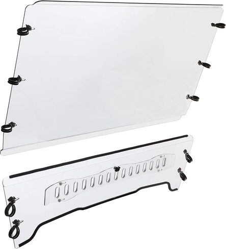 HECASA Front Vented Windshield Compatible with 2005-2020 John Deere Gator TS/TX/TE Scratch Resistant Full Clear Windscreen in Saudi Arabia