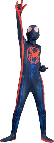 MARVEL Kid's Classic Spider-Man Miles Morales Zentai Suit, Spiderman Costume for Halloween X-Small in Saudi Arabia
