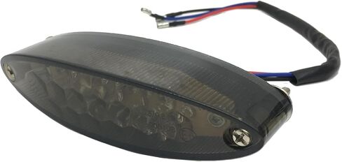 Universal 12V 28-LEDs Motorcycle Brake Warning Tail light Compatible with Cruiser Chopper Cafe ATV Racer Dirt Bike License Plate Light (Smoke) in Kuwait