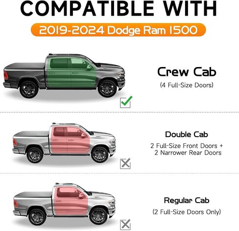 6" Wide Textured Black Carbon Steel Running Boards for 2019-2024 Dodge Ram 1500 Crew Cab,Heavy Duty Side Steps with Non-Slip Step Pads,Powder Coated for Rust Resistance in Saudi Arabia