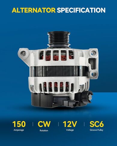 PHILTOP Alternator Compatible with 2011-2015 Cooper 1.6L, 2011-2016 Cooper Countryman, 2013-2016 Cooper Paceman Replacement 23561N in Saudi Arabia