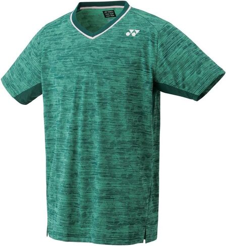 YONEX Men's Athletic Crew Neck Shirt, Slim Fit, Teal Green in Saudi Arabia