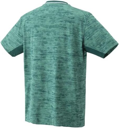 YONEX Men's Athletic Crew Neck Shirt, Slim Fit, Teal Green in Saudi Arabia