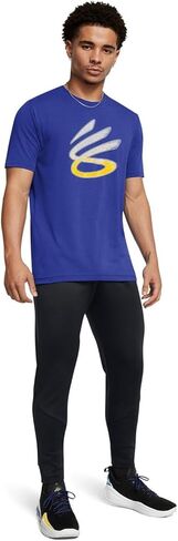 Under Armor Mens Curry Logo Trend T-Shirt L Blue in Saudi Arabia