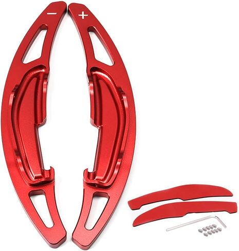 Hibeyo 2PCS التوجيهات عجلة التدوير مقلوب أغطية BMW F12 M2 M3 M5 M5 X5M X6M F87 F86 F80 F82 F83 F10 M6 Car Accessories Sports Paddle Shift Red in Kuwait