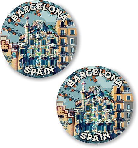 زر دبوس برشلونة إسبانيا 2.25 بوصة 2 عبوة Sagrada Familia-زر Pinback للجنون سراويل سراويل الظهر-دبابيس للملابس قبعة CAP ID45000 in Saudi Arabia