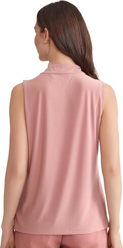Kasper Women's Olcyless Knot Front Matte Jersey Top in Saudi Arabia