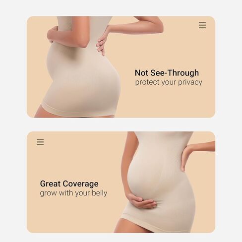 Women’s Maternity Sleeveless Tank Tops, Pregnancy Belly Support Shapewear Baby Shower Bodycon Dress Workout Shirts in Saudi Arabia