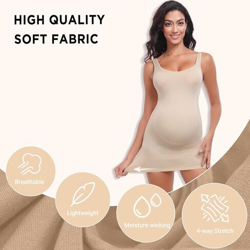 Women’s Maternity Sleeveless Tank Tops, Pregnancy Belly Support Shapewear Baby Shower Bodycon Dress Workout Shirts in Saudi Arabia