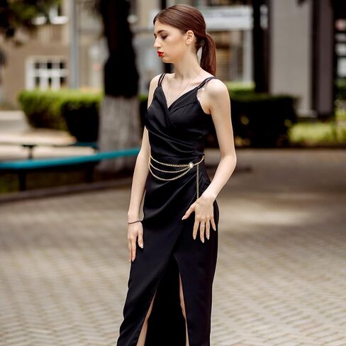 Multilayer Metal Waist Chain Belt for Women, Fashion Adjustable Gold Belts for Woman Body Belly Chain for Women Dress Jeans Trousers Western Accessories for Female Gift for Friends Lover in Saudi Arabia