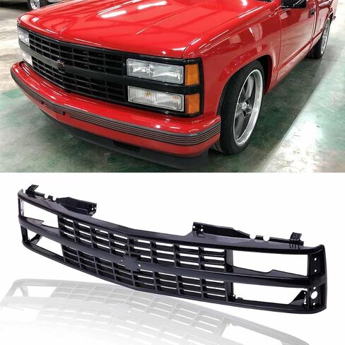 Front Grille Grille Black Fit لعام 1988 1989 1990 1991 1992 1993 Chevy C/K 1500 2500 3500 Pickup Truck GM120028 88960431 Assembly in Saudi Arabia