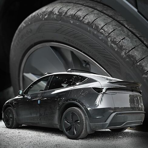 بالنسبة إلى حامي حافة عجلات Tesla 20in ، واقي Hubcaps للموديل 3/Y/X/S RIM RIM RING RINGS FOR TESLA (4pcs Black) in Kuwait