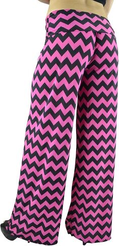 Belle Donne Women Palazzo Pants Chevron Aztec Tribal Highwaist Pants Plus Size in Kuwait