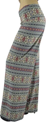 Belle Donne Women Palazzo Pants Chevron Aztec Tribal Highwaist Pants Plus Size in Kuwait