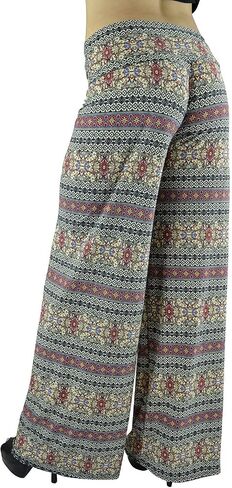 Belle Donne Women Palazzo Pants Chevron Aztec Tribal Highwaist Pants Plus Size in Kuwait