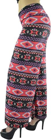 Belle Donne Women Palazzo Pants Chevron Aztec Tribal Highwaist Pants Plus Size in Kuwait