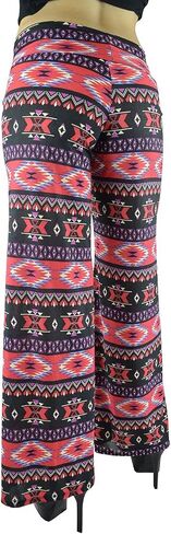 Belle Donne Women Palazzo Pants Chevron Aztec Tribal Highwaist Pants Plus Size in Kuwait