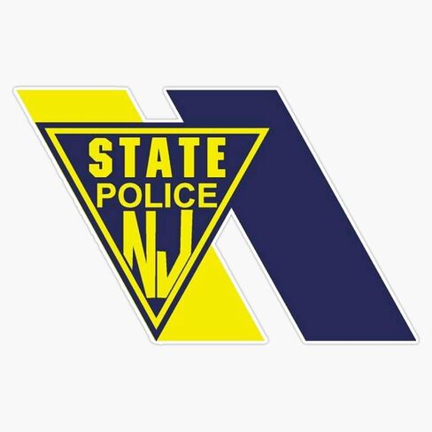 عام New Jersey State Police Car Window Sticker Decal 5 "" in Saudi Arabia