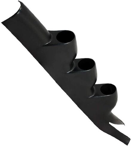 GlowShift Black Triple Pillar Gauge Pod Compatible with Ford Mustang Cobra GT Hardtop 2005-2014 - ABS Plastic - Mounts (3) 2-1/16" (52mm) Gauges to Vehicle's A-Pillar in Saudi Arabia
