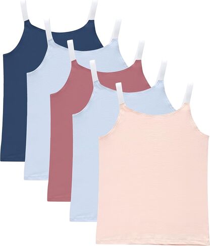 Hanes Girls 'Originals Tween Intear Work Care Cami Pack ، الموضة متنوعة ، 5 حزم in Saudi Arabia