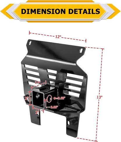 Weisen 2 "مستقبل أمامي Towing Hitch متوافق مع Honda Pioneer 1000/1000-5/1000-6 2022-2025 in Saudi Arabia