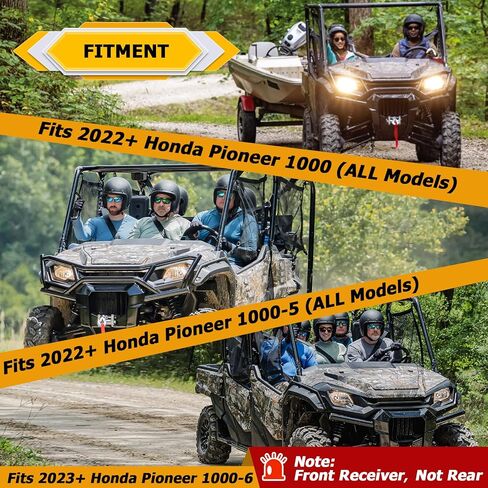 Weisen 2 "مستقبل أمامي Towing Hitch متوافق مع Honda Pioneer 1000/1000-5/1000-6 2022-2025 in Saudi Arabia