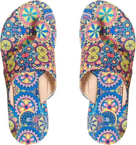 Floerns Women's Vacation Flat Sandals Toe Thong Slip on Bohemian Slides Sandal in Saudi Arabia