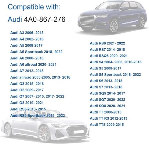 OAUTOO 20PCS 22 مم مقطع لوحة صلب سوداء سوداء ل 4A0-867-276 VW AUDI 4A0867276 in Saudi Arabia