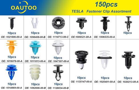 Oautoo 150pcs لـ Tesla Body Interior and Externer Retainer Clip Clip in Saudi Arabia