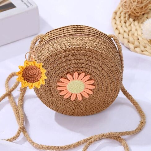 3PCS Cute Flower Key Chains, Handmade Weaving Keychain for Car Keys Wallet Purse Accessories in Kuwait