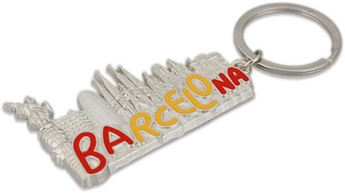 2 PCS Barcelona Keychain ، إسبانيا هدايا التذكارية لكرة القدم بناء سحر حقيبة الظهر على ظهر سلسلة سبالة للأولاد in Saudi Arabia