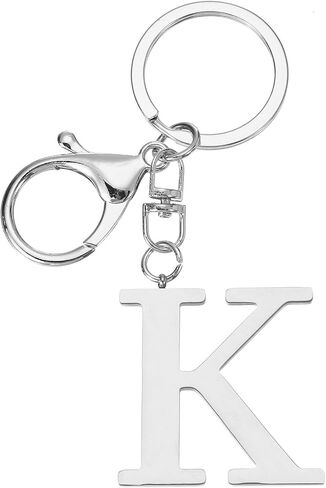 PATIKIL Initial Letter Key Chain, Letter A-Z Keychain Initials Keyring Cute Metal Alphabet Keyrings for Handbag in Kuwait