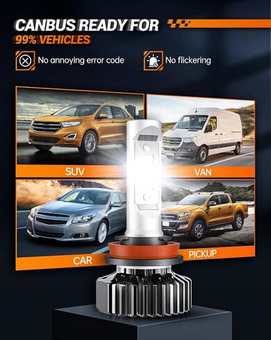 مصابيح الضباب LED SELIGHT S7S H9/H8/H11 ، 60000LM ألمع في ، 6500 كيل in Kuwait